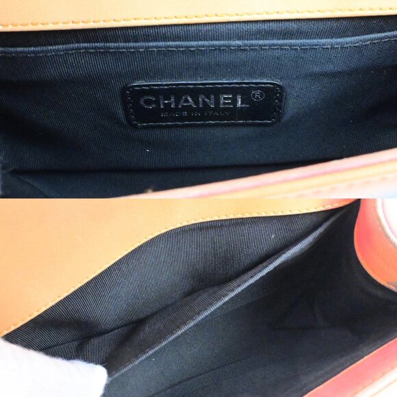 CHANEL Boy CC Logo Flower Power Chain Shoulder Bag Leather Pink SHW 342RK970 - Picture 9 of 16